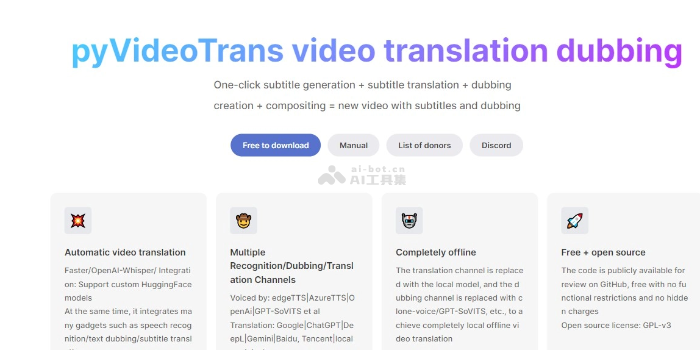 PyVideoTrans